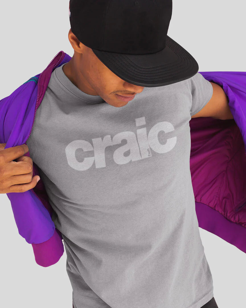 fukil | craic tee | grey & cloud | XL