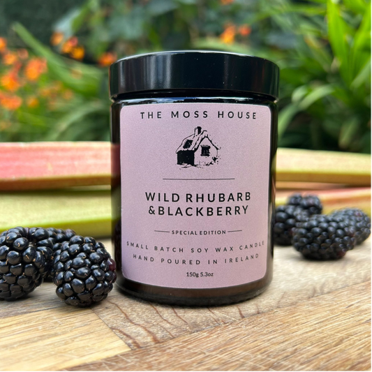 The Moss House | Soy Wax Candle | Wild Rhubarb & Blackberry