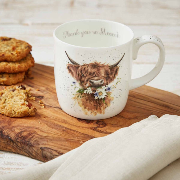 Wrendale Mug | Thank You | Highland Cow