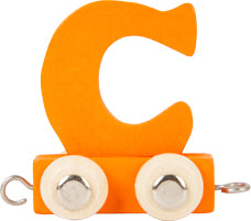 Personalised Name Train - Letter C - Orange