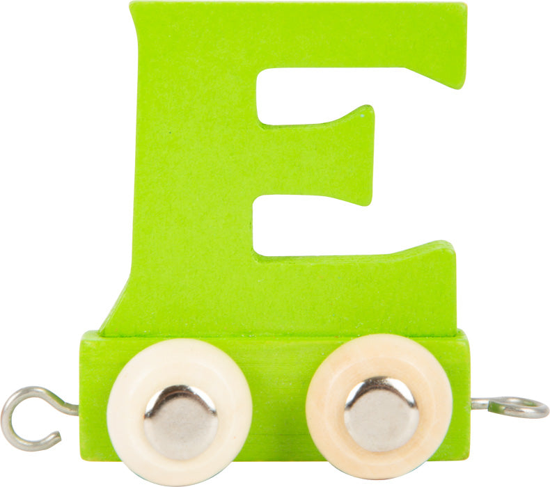 Personalised Name Train - Letter E - Green