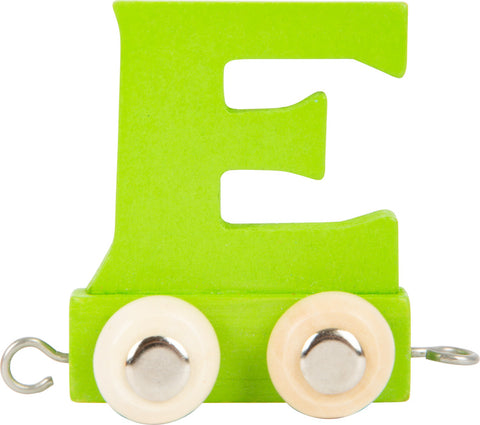 Personalised Name Train - Letter E - Green