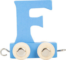 Personalised Name Train - Letter F - Blue
