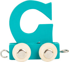 Personalised Name Train - Letter G - Teal