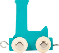 Personalised Name Train | Letter L | Teal