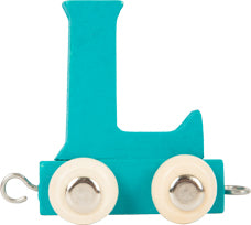 Personalised Name Train - Letter L - Teal