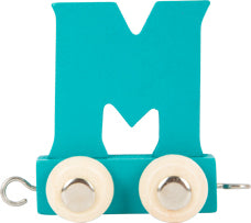 Personalised Name Train | Letter M | Teal