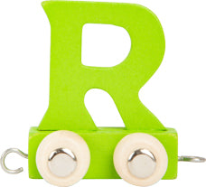 Personalised Name Train - Letter R - Green