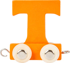 Personalised Name Train - Letter T - Orange