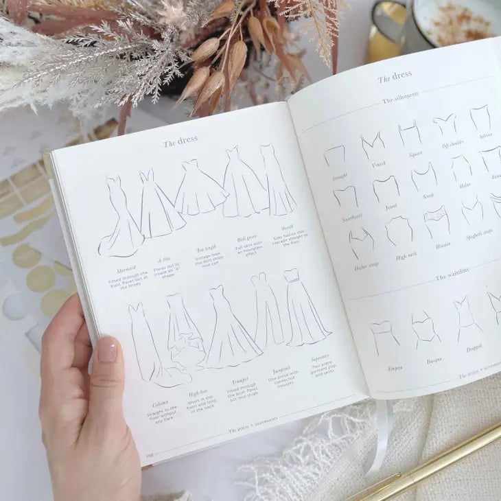 Luxury Eucalyptus Wedding Planner Book with Gilded Edges