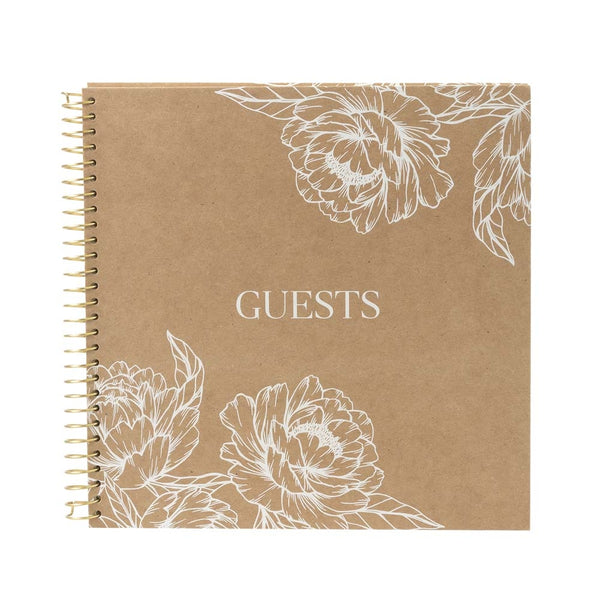Organics Guestbook (spiral kraft) Blossom