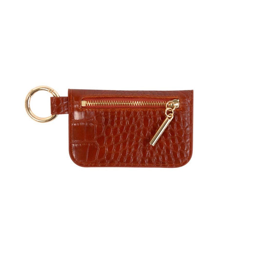 MAJOIE Purse Croc Cognac