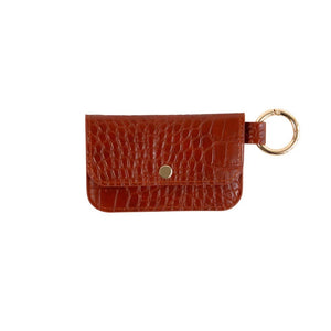 MAJOIE Purse Croc Cognac