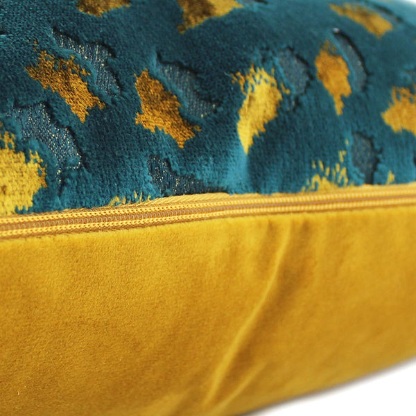 Scatter Box | Harlow 43x43cm Cushion | Teal/Gold