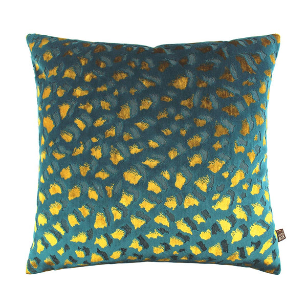 Scatter Box | Harlow 43x43cm Cushion | Teal/Gold