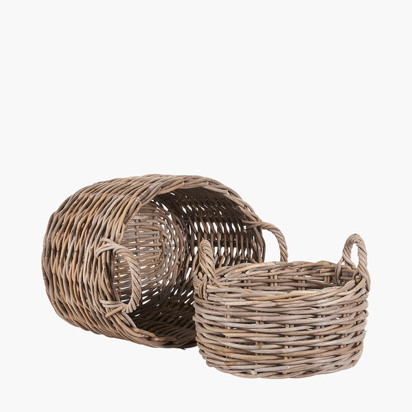 Grey Kubu Oval Basket | Large