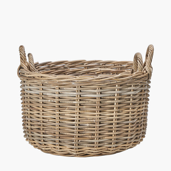 Grey Kubu Log Basket - Large