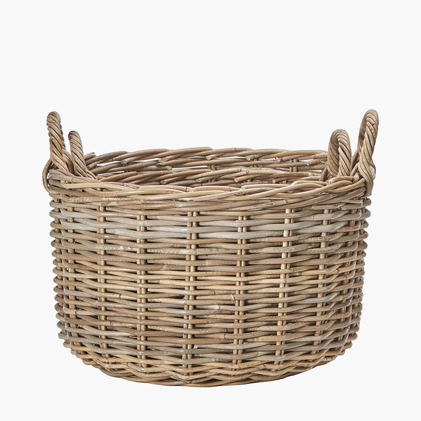 Grey Kubu Log Basket - Small