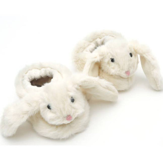 Bunny Baby Slippers Cream - (0-6months)