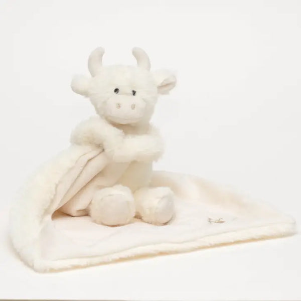 Highland Cow Soft Toy Soother Cream - 29cm x 29cm