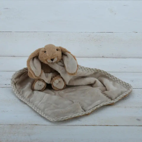 Bunny Toy Soother Comforter Brown - 29cm x 29cm