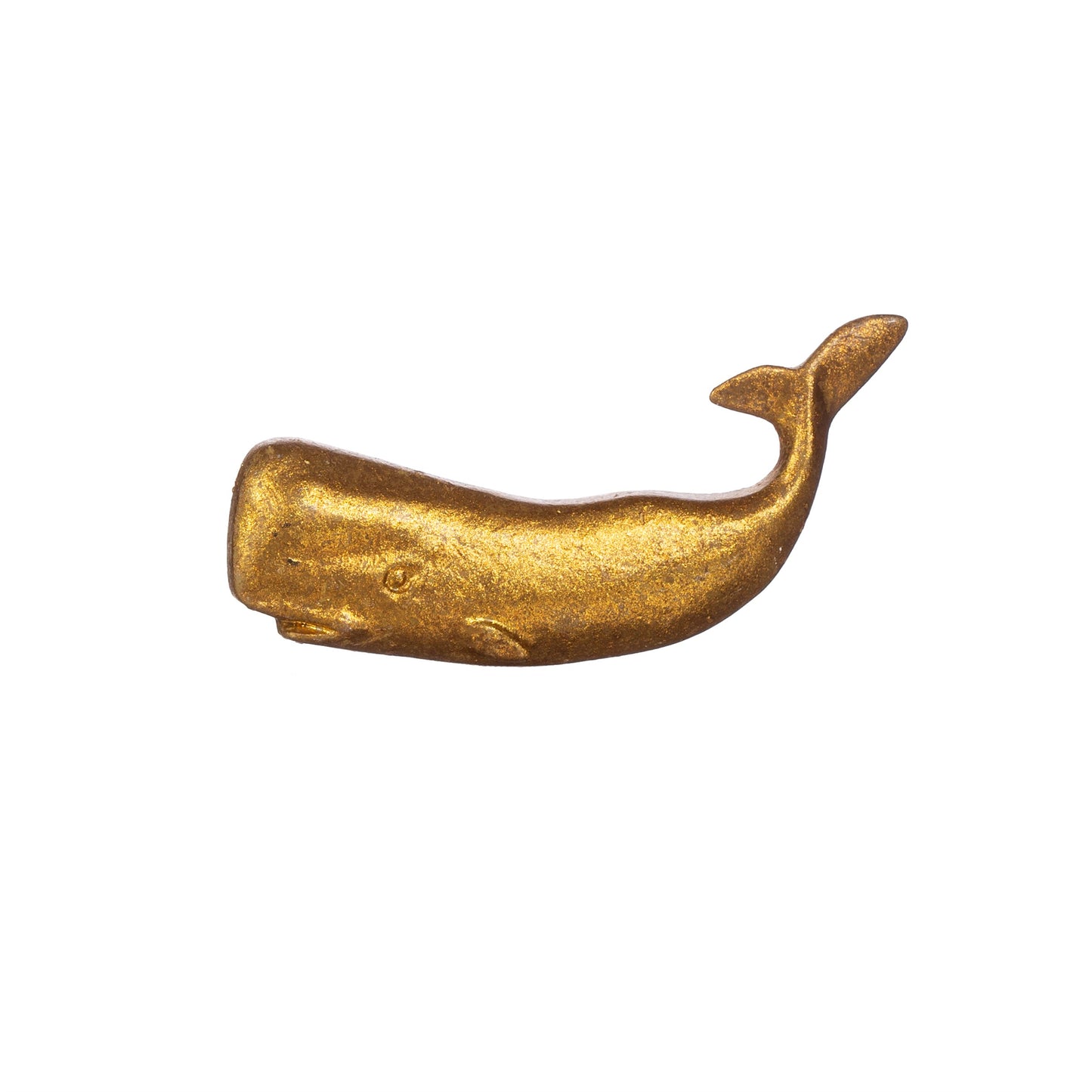 GOLD WHALE DRAWER KNOB