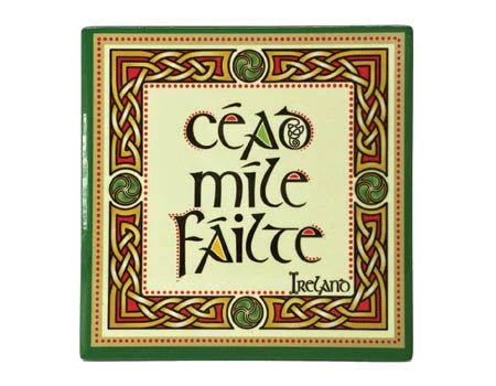 Céad Míle Fáilte Ceramic Coaster