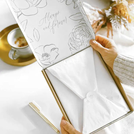 Luxury Eucalyptus Wedding Planner Book with Gilded Edges