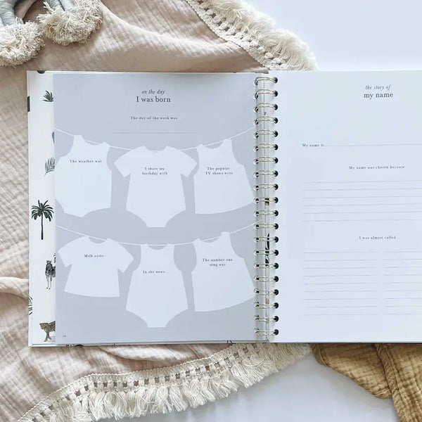 My Baby Book (Jungle) luxury gift for new parents