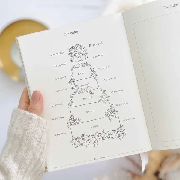 Luxury Eucalyptus Wedding Planner Book with Gilded Edges
