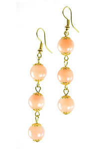 Peach Agate Earrings