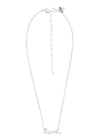 Ivory Pearl Love Chain Necklace