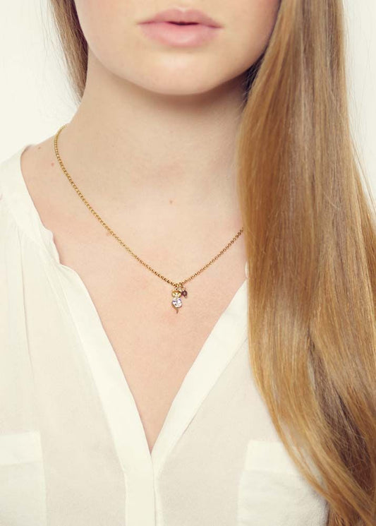 Dove Crystal Fox Necklace