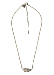 Dove Lucky Feather Gold Chain Necklace