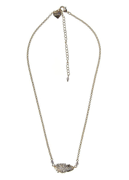 Dove Lucky Feather Gold Chain Necklace