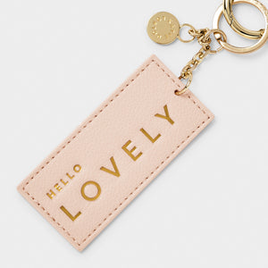 Chain Keyring | Hello Lovely | Nude Pink | Katie Loxton