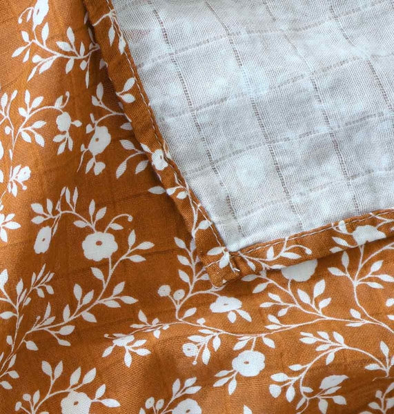 Muslin cloth XL: Blossom - caramel